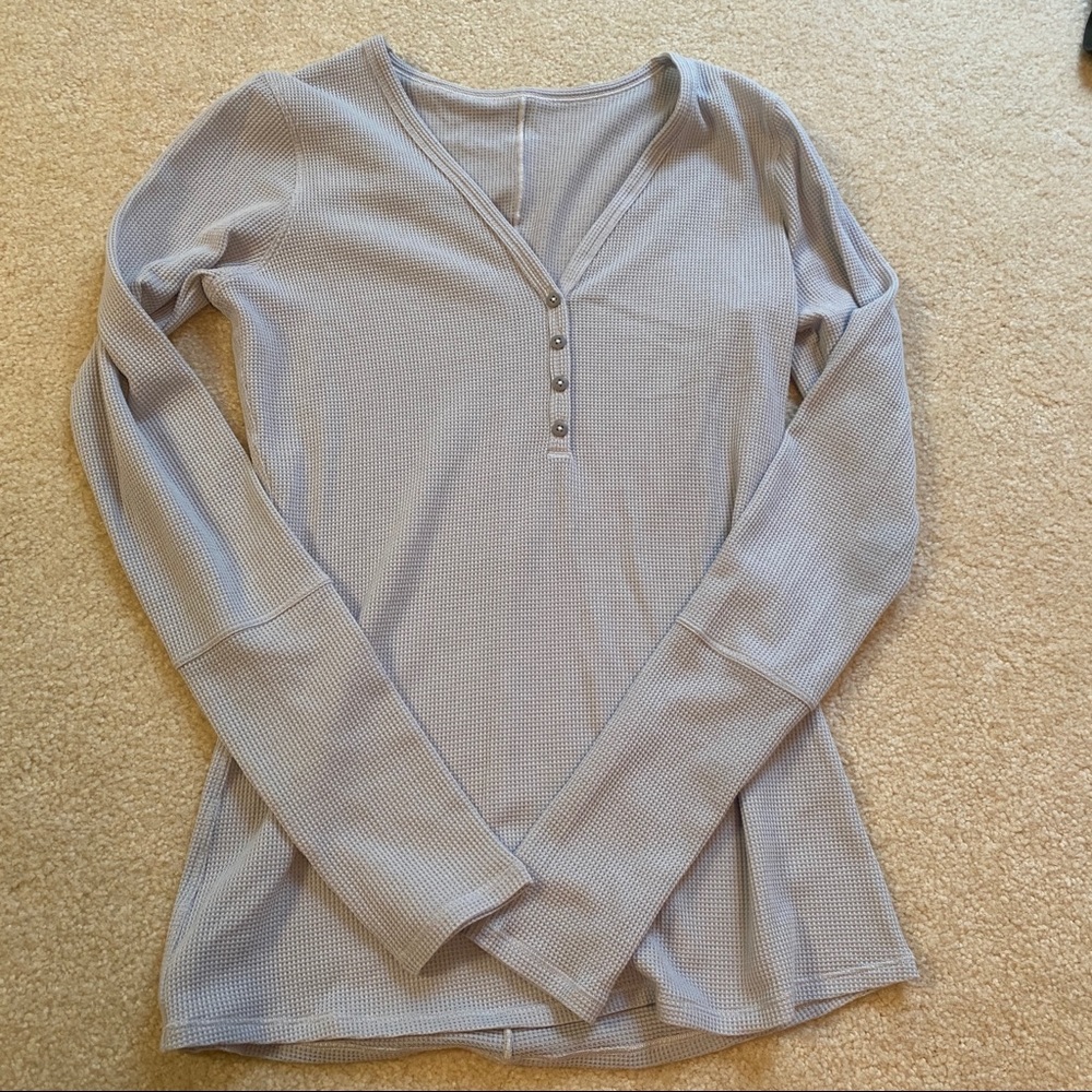 LULULEMON CLOSE CALL HENLEY LONG SLEEVE